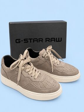 G-Star RAW Women's Taupe Suede Low-Top Sneakers